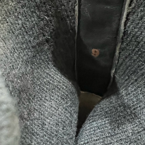 Everlane Dark Grey Ribbed The Wool Glove Knit size 9 - Picture 8 of 10